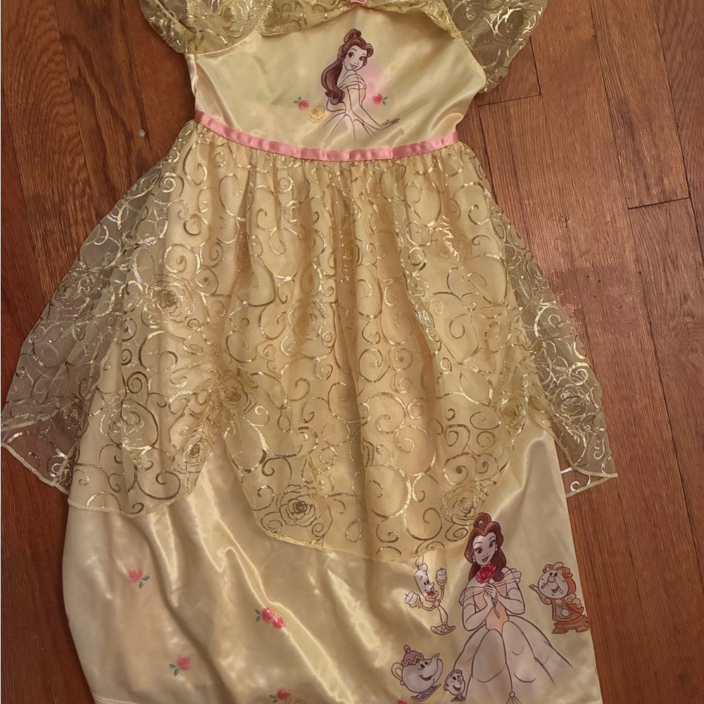 Disney Princess Belle Costume - Gold and Pink